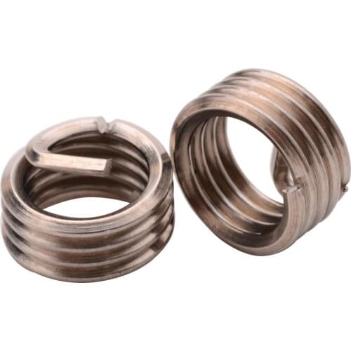 50pcs Thread Repair Insert Stainless Steel Coiled Wire Helical Screw Thread Inserts Repair Tools Fastener Hardware M6x1.0x1D