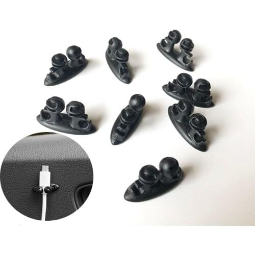 8pcs Car Wire Clip case for Skoda Octavia Yeti Roomster Fabia Rapid Superb KODIAQ Citigo KAMIQ KAROQ SCALA VISION X