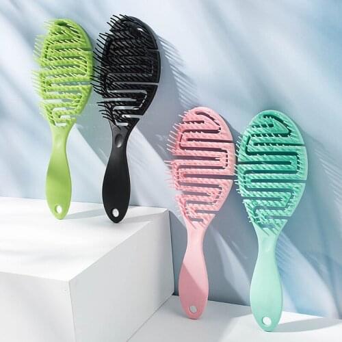 Hollow Out Massage Comb Female Airbag Air Cushion Scalp and Head Meridians Dry and Wet Long Hair Hair Comb