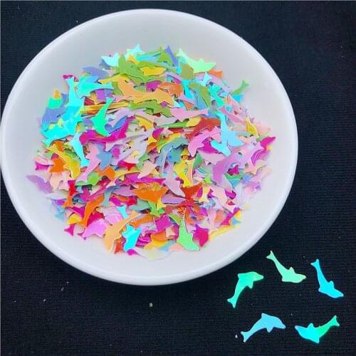 1400Pcs/Lot AB Colors 12x5mm Dolphin Shape Loose sequins diy handmade level stage performances Garments Sewing Accessories