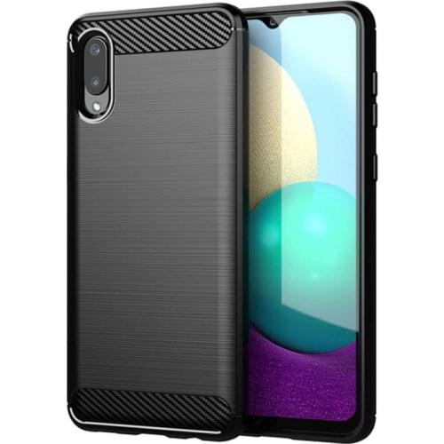 Case For Samsung Galaxy A02 Carbon Fiber Silicone Rugged Armor Soft Cover For Samsung A02 M02 Phone Cases