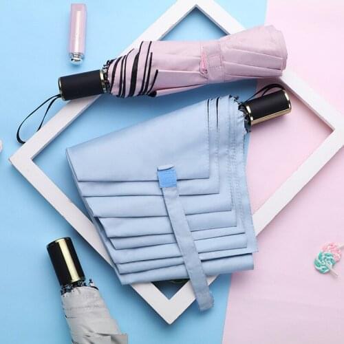 Rain Umbrella Anti UV Sun Umbrella Rain Windproof Light Folding Portable Umbrellas for Women Men Children