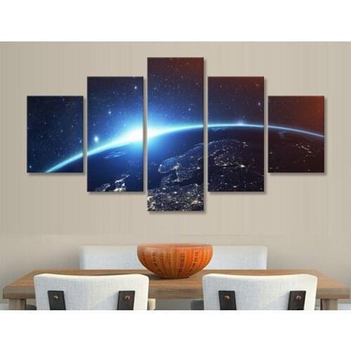 Galaxy Stars Space Blue full square round diamond painting Diamond embroidery full display 5d diy diamond mosaic 5 pcs set