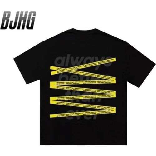 Cotton Letters Harajuku T-shirt Mens And Womens Round Neck Short-sleeved Large Size T-shirt Mens Top Bottoming Shirt S-7XL