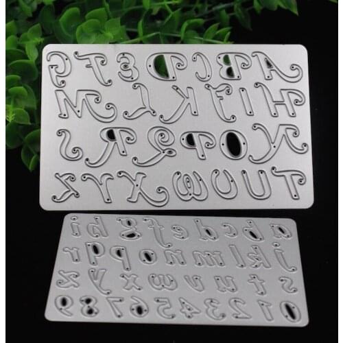 KSCRAFT Flourish Letters Metal Cutting Dies Stencils for DIY Scrapbooking/photo album Decorative Embossing DIY Paper Cards