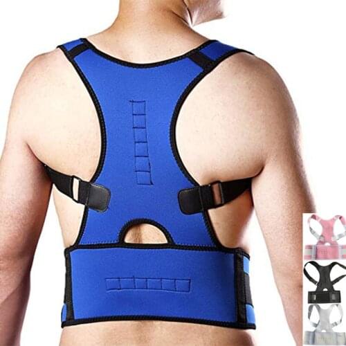 Magnetic Back Posture Corrector Brace Support Belt Adjustable Spine Back Shoulder Lumbar Posture Correction Braces For Men Women