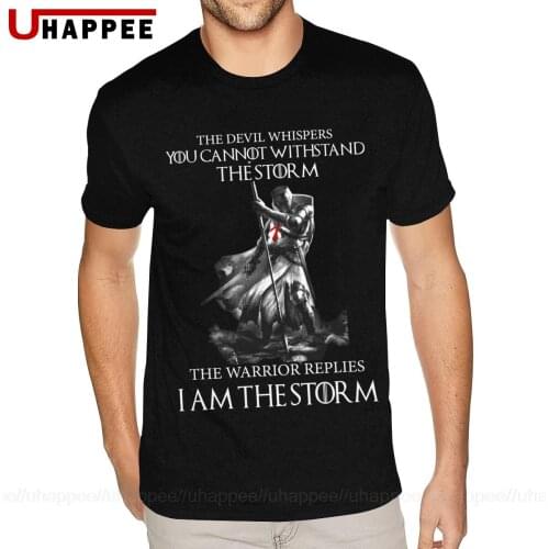 Lovely Templar Knight Tee for Men Plus Size Short Sleeve Cotton Crew Tees Shirt