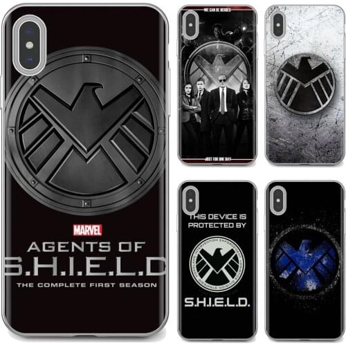 For iPhone iPod Touch 11 12 Pro 4 4S 5 5S SE 5C 6 6S 7 8 X XR XS Plus Max 2020 Soft Case Housing Agents of S.H.I.E.L.D shield