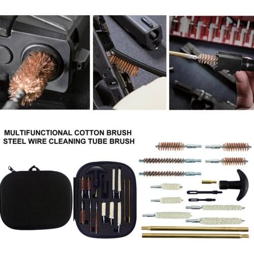 Universal spray gun cleaning kit bucket brush tool for most 22 357 38 40 44 45 9 mm spray guns 16 pieces