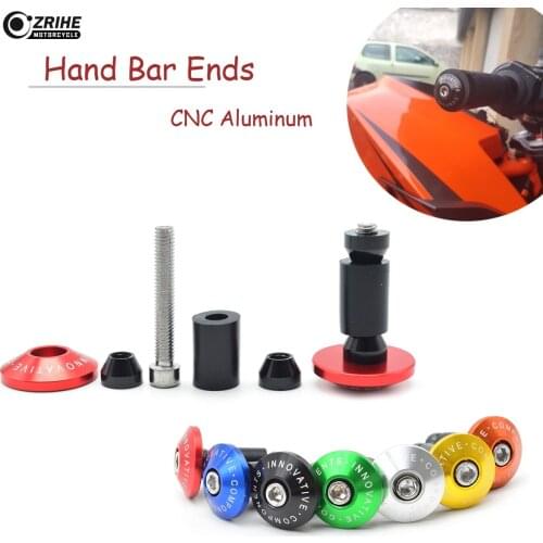 22mm Motorcycle Handlebar Grips Ends Handle Hand Bar Ends Handlebar Caps For Suzuki GSX-S1000 GSXS1000 Gladius GSR 400 750 600