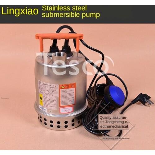 Pump 220V small stainless steel submersible pump automatic drainage pump sewage pump basement pump