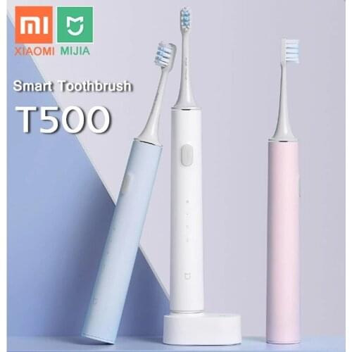 Original Xiaomi Mijia T500 Smart Sonic Electric Toothbrush Ultrasonic Whitening Teeth Vibrator Wireless Oral Hygiene Cleaner