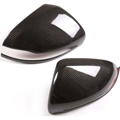 Suitable for Mercedes-Benz C E GLC S-Class W205 W213 ABS Carbon Fiber Style Rearview Mirror Cover (RHD)