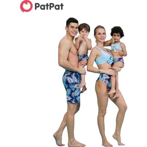 PatPat Reversible Coniferous Print Family Swimsuits