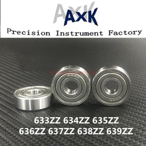 2019 Rolamentos Free Shipping Axk Abec- 3 10 Pcs 633zz 634zz 635zz 636zz 637zz 638zz 639zz Miniature Deep Groove Ball Bearings