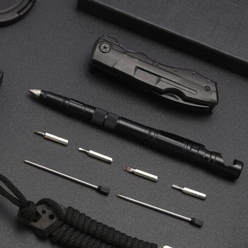 Tactical Pen Emergency Glass Breaker Self-defence Pencil Tool Tungsten Military Gear Travel Survival Tool