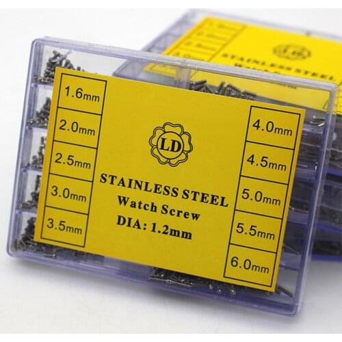 High-Quality Watch Cover Back Cover Screw Multi-Specification Stainless Steel Screw Watch Repair Tool Accessories