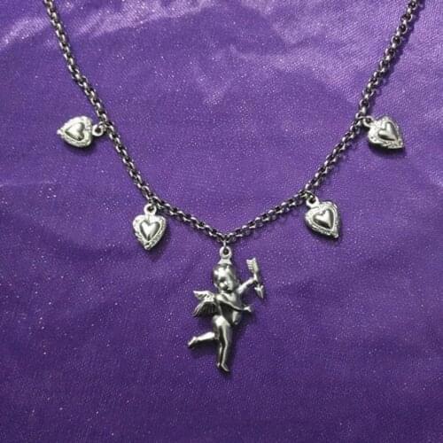European and American love Cupid love pendant clavicle chain necklace