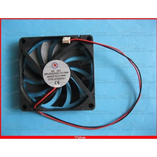 1 pcs Brushless DC Cooling Fan 24V 8010S 11 Blades 80x80x10mm Sleeve-bearing