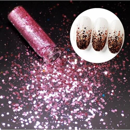 1Pcs/Sell) Kawaii DIY Pink Ultrathin Paillette Nail Polish Soak Off UV Gel Polish Glue Lacquer Manicure Nail Art Varnish Tool