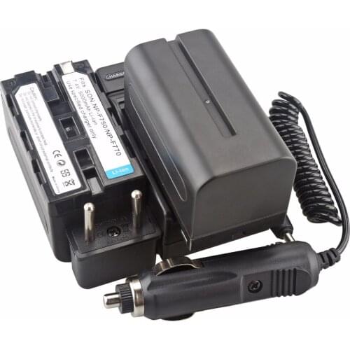 2Pcs NP-F750 NP-F770 NP F750 NP F770 Battery + charger For Sony CCD-TR917 CCD-TR940 CCD-TRV101 CCD-TRV215 CCD-TRV25 CCD-TRV36