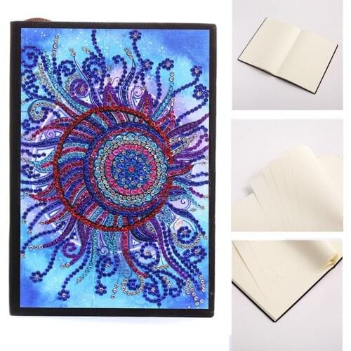 DIY Diamond Painting Notebook Special Shaped Flower A5 50 Pages Diary Book Diamond Art Kits Mosaic Diamond Embroidery