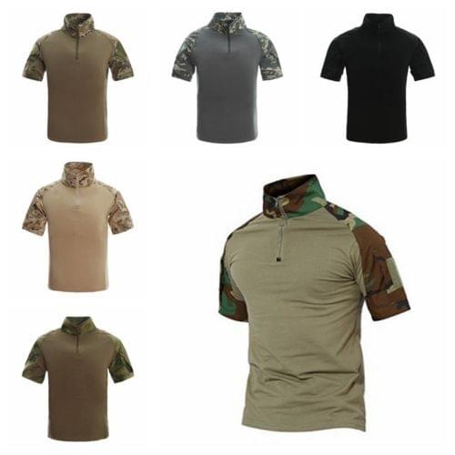 ARMY TACTICAL COMBAT UNIFORM GEN3 CAMOUFLAGE SHORT SLIM FIT SLEEVE COMBAT SHIRT AIRSOFT GEAR