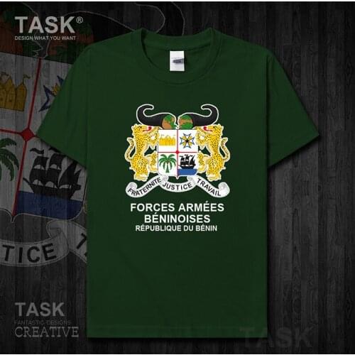 Army Benin Beninese BEN BJ Dahomey new Tops Short sleeve country Tactical Military mens t shirt Fashion summer cotton sports 01