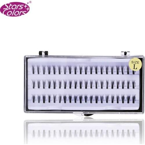 Hot sell import 8D eyelash natural false lashes Black Eyelashes Extension 60 bunches beauty make up tools