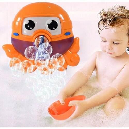 Baby Bath Toys Cute Octopus Fun Game Easy To Install Bubble Machine Bathtub Shower Toys Parent-child Interactive Kids Gift