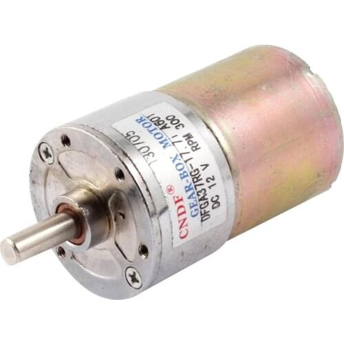 Electric Parts 58mm Cylindrical Body 300RPM Geared Gear Box Motor DC 12V