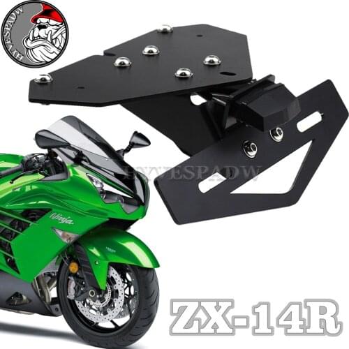 Tail Tidy Fender Eliminator for KAWASAKI ZX-14R ZZR1400 2006-2020 Motorcycle Parts License Plate Holder LED NINJA ZX14R ZZR 1400