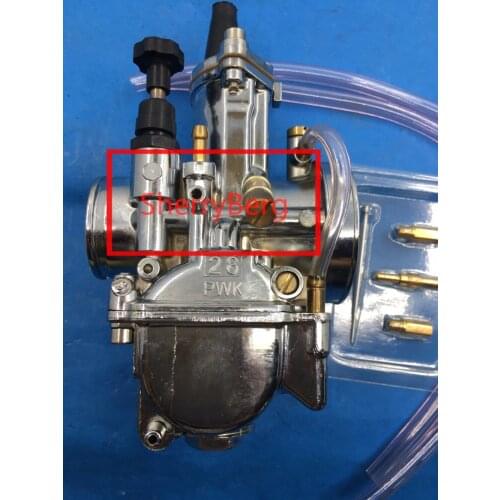 New carburetor 28mm Racing Flat Side Carb chrome fit 28PWK fit for Honday ktm carburettor free shipping