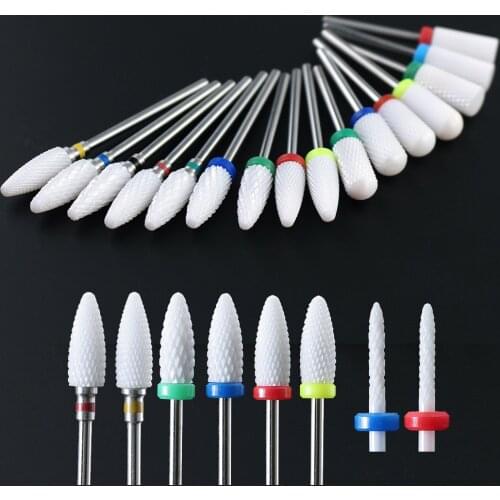 Ceramic Cutter Nail Drill Bit Ceramic Cutters For Manicure Machine Electric Manicure Drills Nail Art Equipment