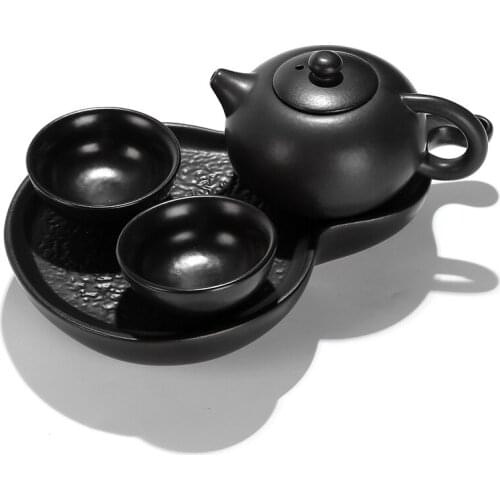 Chinese Travel Kung Fu Tea Set Ceramic Portable Teacup Porcelain Service Gaiwan Tea Cups Mug of Tea Ceremony Teapot