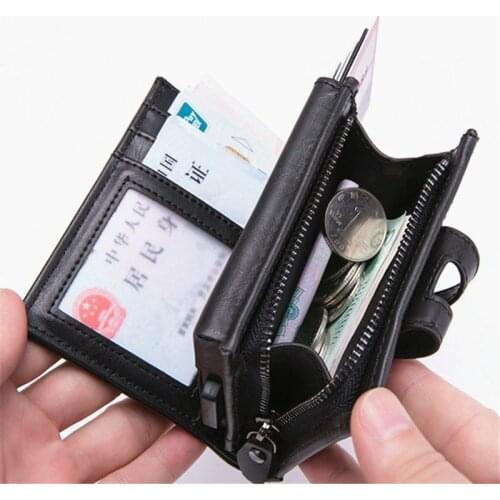 ZOVYVOL 2021 Men Multifunctional Smart Wallet Credit Card Holder Rfid Metal Aluminium Box Travel Card Wallet Coins Purse