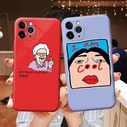 Cool Phone Case for IPhone 12 11 Pro XS Max Mini X XR 8 7 6S Plus SE Funny Cartoon Cases Soft Silicone Fitted Accessorie Covers