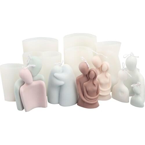 Multifunctional Soap Mould Various Shapes of Faceless Persons Handicraft Making High Quality Candle Silicone Mold Home Ornaments