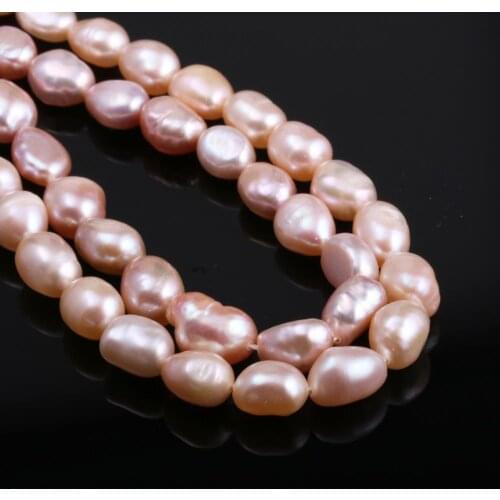 Natural Freshwater Pearl Irregular Pink DIY For Making Necklaces Bracelets And Earrings 7-8mm