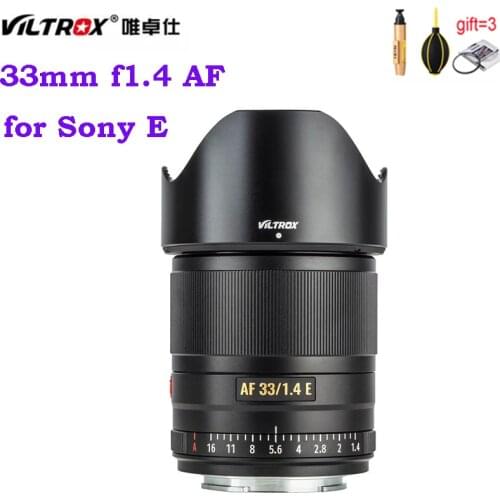 Viltrox 33mm F1.4 STM AF Auto focus APS-C lens large aperture for Sony E-mount Mirrorless Cameras A7M3 A9 A7RII A7C A7RIII A7RIV