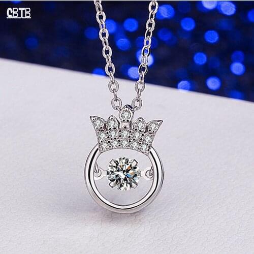 Fashion New Luxury Stainless Steel Crown Round Bohemian Style Women Glamour Jewelry Pendant Necklace Party Wedding Holiday Gift