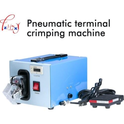 Pneumatic Terminal Crimping Machine AM-201 Terminal Press Machine With Digital Display Counter Crimping Machine 220V 6W