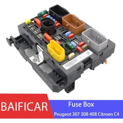 Baificar Brand Genuine Fuse Box Unit Assembly Under Bonnet 9809742880 9666700480 BSM R05 R20 For Peugeot 307 308 408 Citroen C4