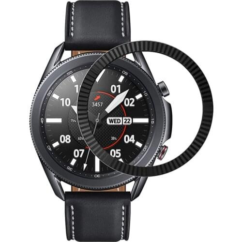 Stainless Steel Bezel Ring Cover For Samsung Galaxy Watch 3 45mm 41mm Anti Scratch Protection For Galaxy Watch 3 Protector