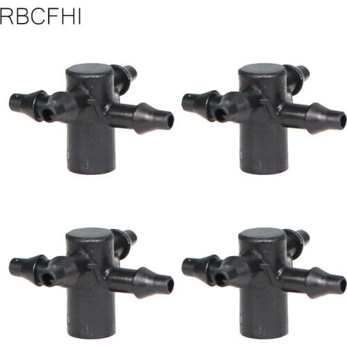 RBCFHl 50PCS 3/5mm Hose Connect 5-Way Barb Garden Watering Coupling Adapters Micro Drip Irrigation Accessories