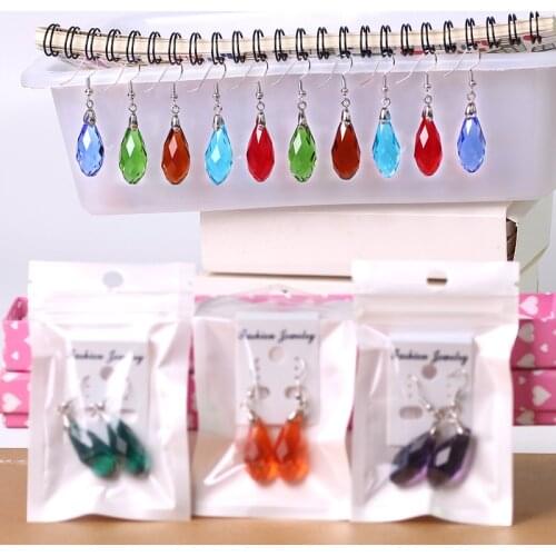 Earrings From An Austrian Crystal 12x25mm 1Pair Blue Drop Beads Earing Glass Loose Faceted Beading For Woman Earrings Hanging