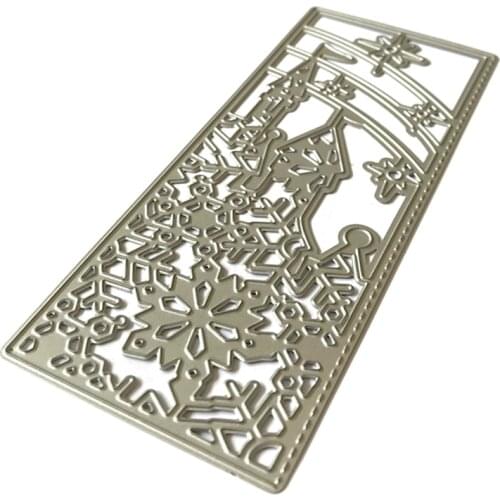 Snowflake Castle Metal Cutting Dies Stencil Scrapbooking DIY Album Stamp Paper Card Embossing Decoration Craft