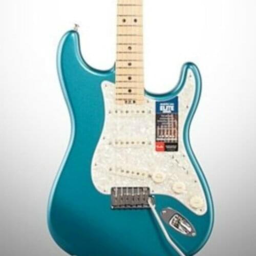 Top quality FP-ST1101 metal blue color solid body white pickguard maple fretboard Elite electric guitar, Free shipping