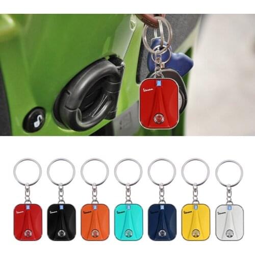 1PC Motorcycle Keychain Keyring Key Chain Key Case For Vespa GTS300 GTS GTV LX PX LX Sprint Primavera 50 125 150 250 300 300ie