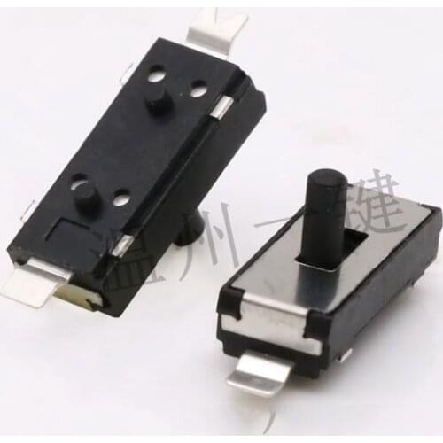 10pcs Mini toggle switch2 pins 2 gear round handle high quality MST-12D08 U type vertical patch G3.5